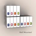 Disc Cube, Stackable, Wall Mountable In White White Plastic