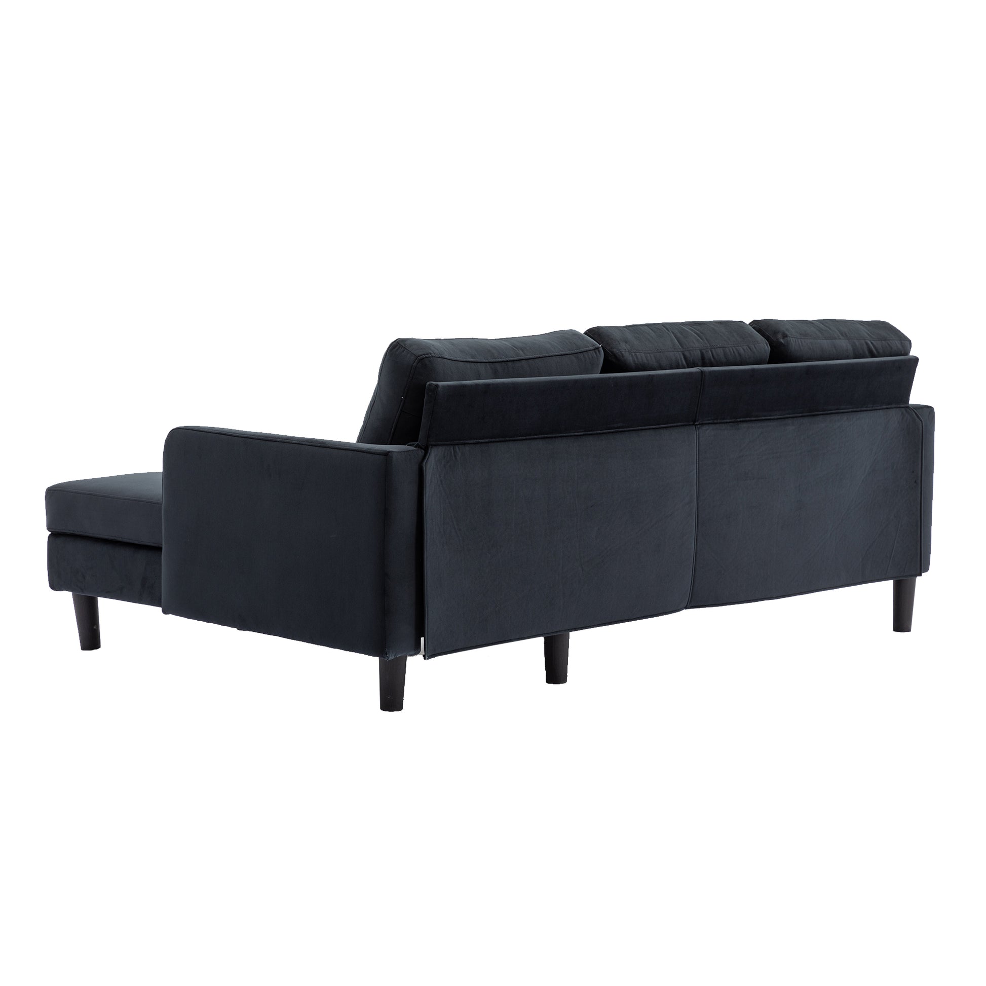 United We Win Sectional Sofa Reversible Sectional Sleeper Sectional Sofa With Storage Chaise Black Polyester