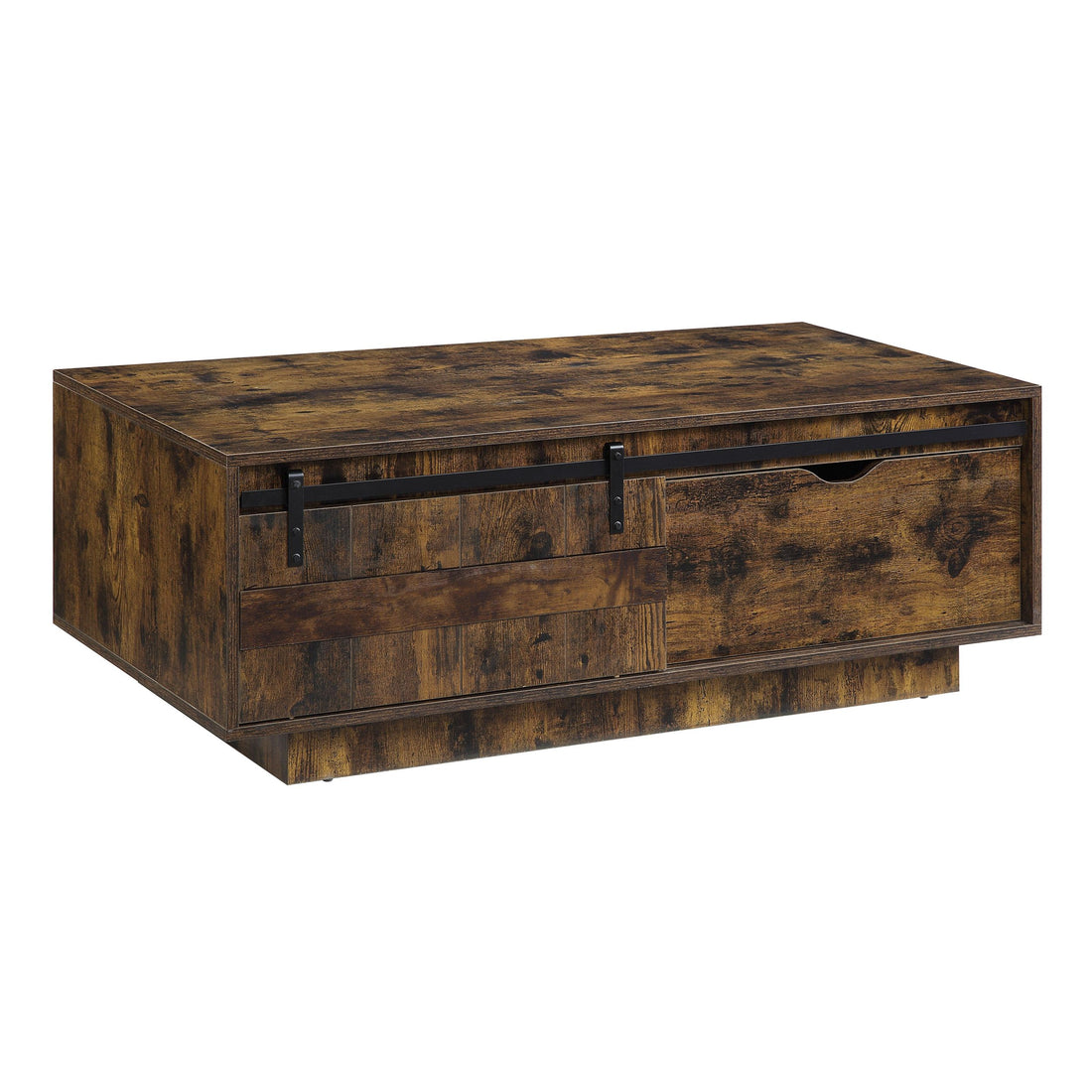 Bellarosa Coffee Table Rustic Oak Finish Lv01442 Oak Solid Wood