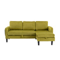 United We Win Sectional Sofa Reversible Sectional Sleeper Sectional Sofa With Storage Chaise Olive Polyester