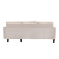 United We Win Sectional Sofa Reversible Sectional Sleeper Sectional Sofa With Storage Chaise Beige Polyester