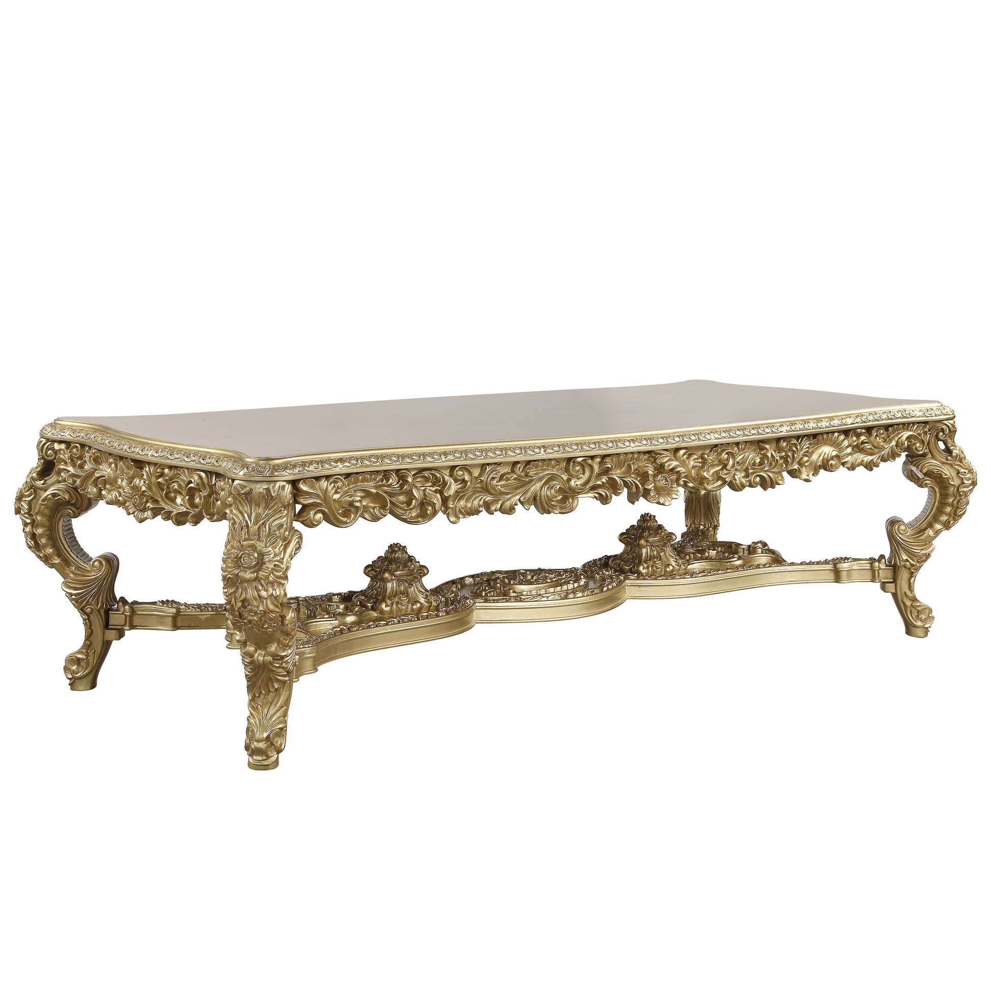 Bernadette Dining Table Gold Finish Dn01470 Gold Mdf