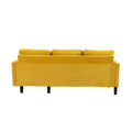 United We Win Sectional Sofa Reversible Sectional Sleeper Sectional Sofa With Storage Chaise Mustard Polyester