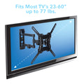 Full Motion, Crafted Steel, Tv Mount Kit, Built In Leveler Black 50 59 Inches Metal