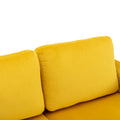 United We Win Sectional Sofa Reversible Sectional Sleeper Sectional Sofa With Storage Chaise Mustard Polyester