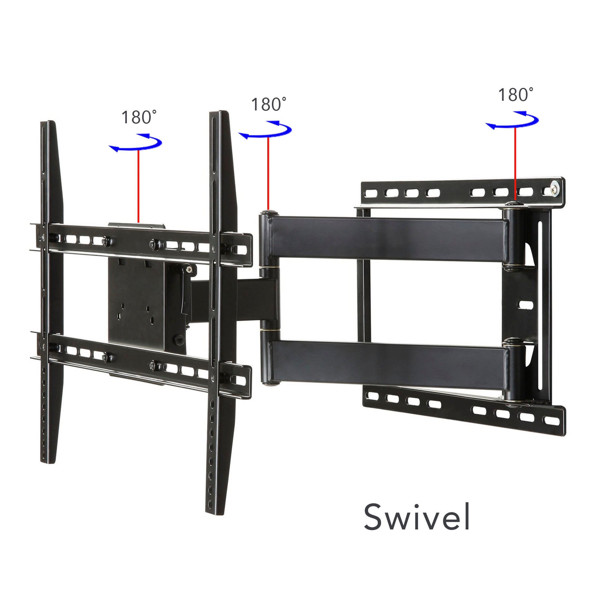 Full Motion, Crafted Steel, Tv Mount 37" 84" Tvs Black 80 89 Inches Metal