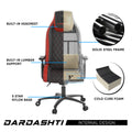 Next Gen Ergonomic Gaming Chair, 8 Way Adjustable Arm Rest, Multi Tilt, Steel Frame In Red Red Foam