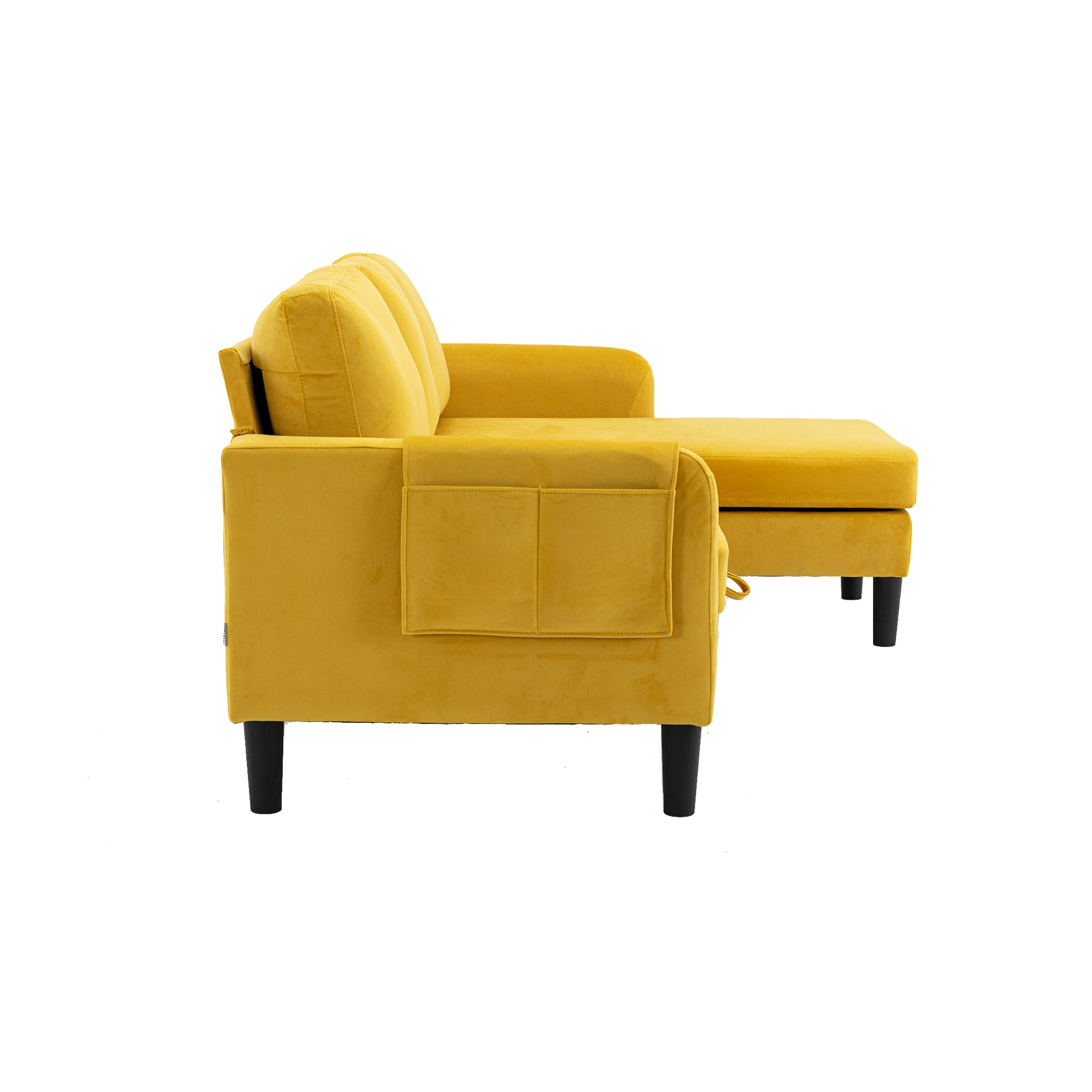 United We Win Sectional Sofa Reversible Sectional Sleeper Sectional Sofa With Storage Chaise Mustard Polyester