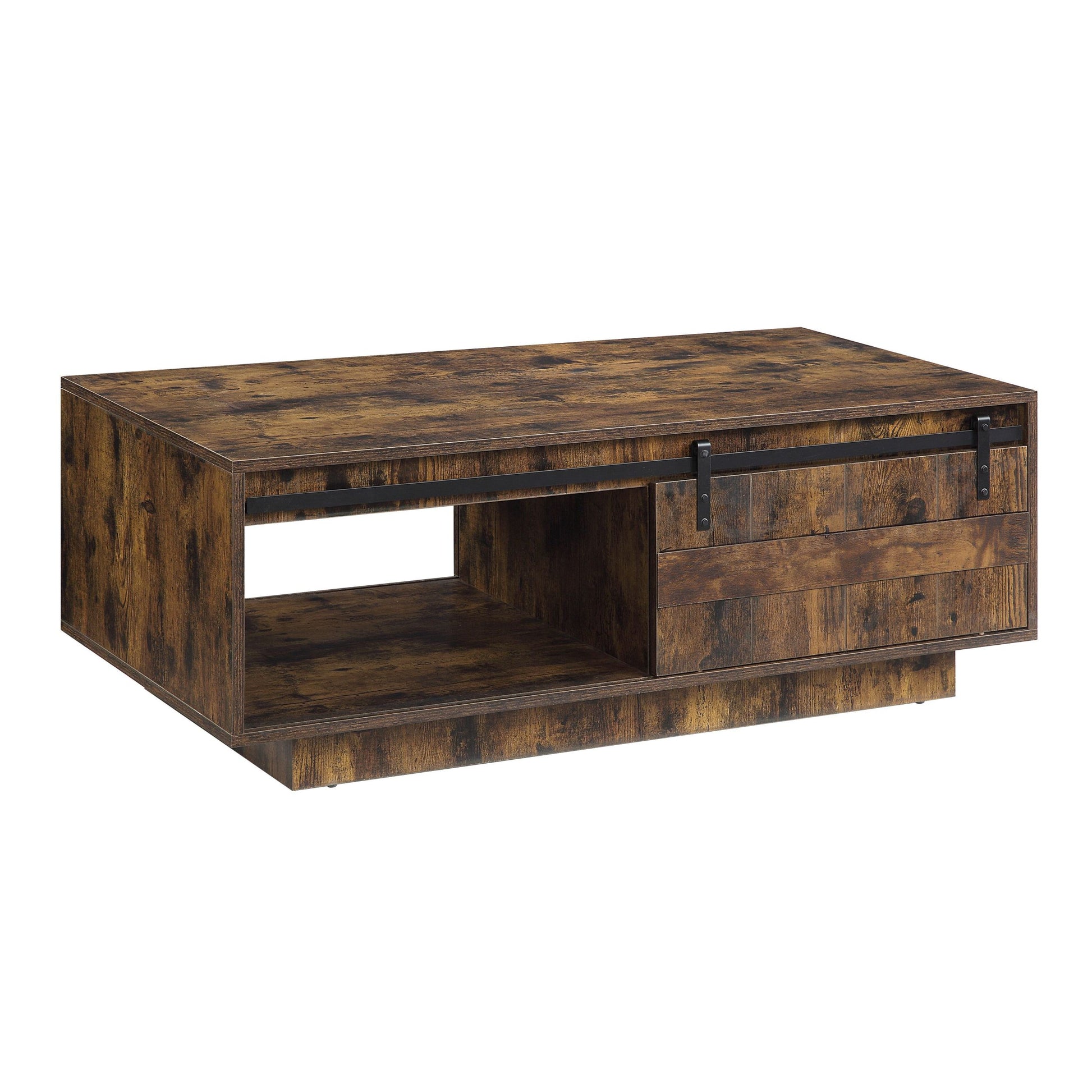 Bellarosa Coffee Table Rustic Oak Finish Lv01442 Oak Solid Wood