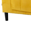 United We Win Sectional Sofa Reversible Sectional Sleeper Sectional Sofa With Storage Chaise Mustard Polyester