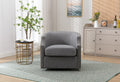 Coolmore Swivel Chair Living Room Chair Dark Gray Metal
