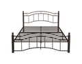 King Size Metal Bed Frame With Headboard And Footboard Bronze Bronze Metal
