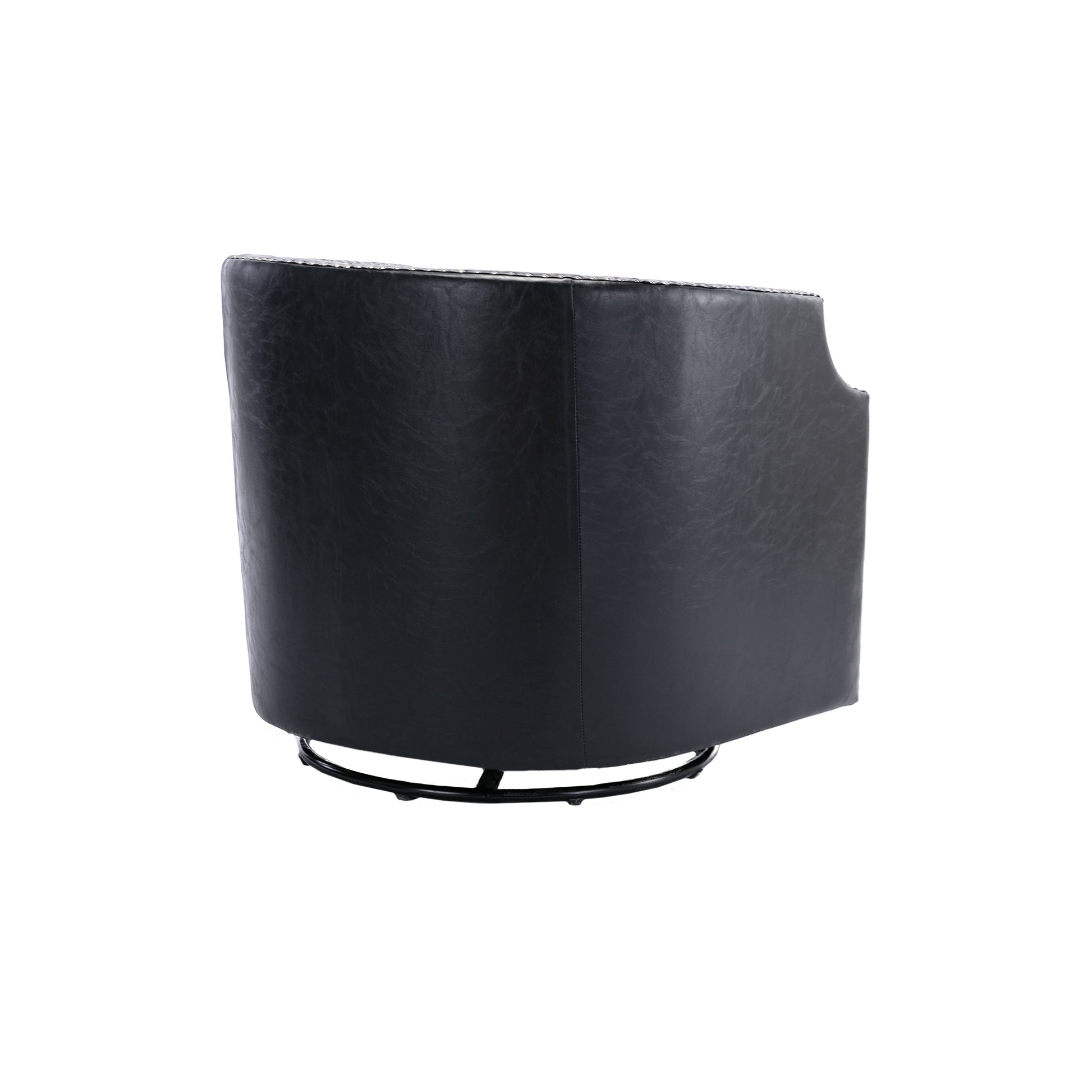 Coolmore Swivel Chair Living Room Chair Black Metal