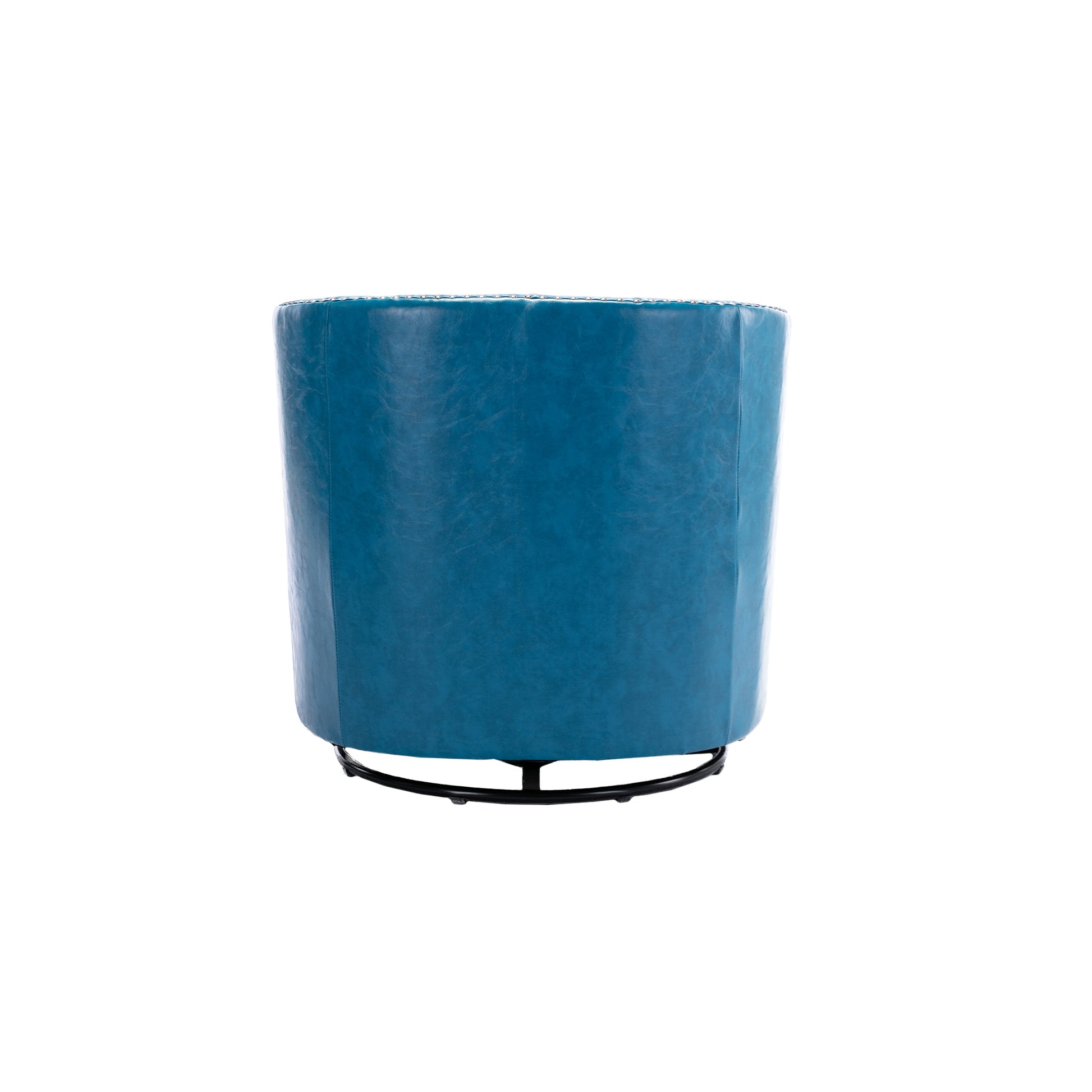 Coolmore Swivel Chair Living Room Chair Light Blue Metal