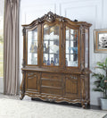 Latisha Buffet & Hutch Antique Oak Finish Dn01360 Oak Solid Wood Mdf