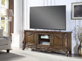 Latisha Entertainment Center Antique Oak Finish Lv01355 Oak Solid Wood Mdf