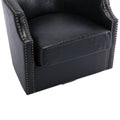 Coolmore Swivel Chair Living Room Chair Black Metal