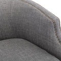 Coolmore Swivel Chair Living Room Chair Dark Gray Metal