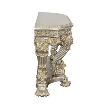 Danae Sofa Table Champagne & Gold Finish Lv01204 Gold Mdf
