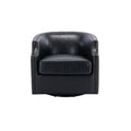 Coolmore Swivel Chair Living Room Chair Black Metal