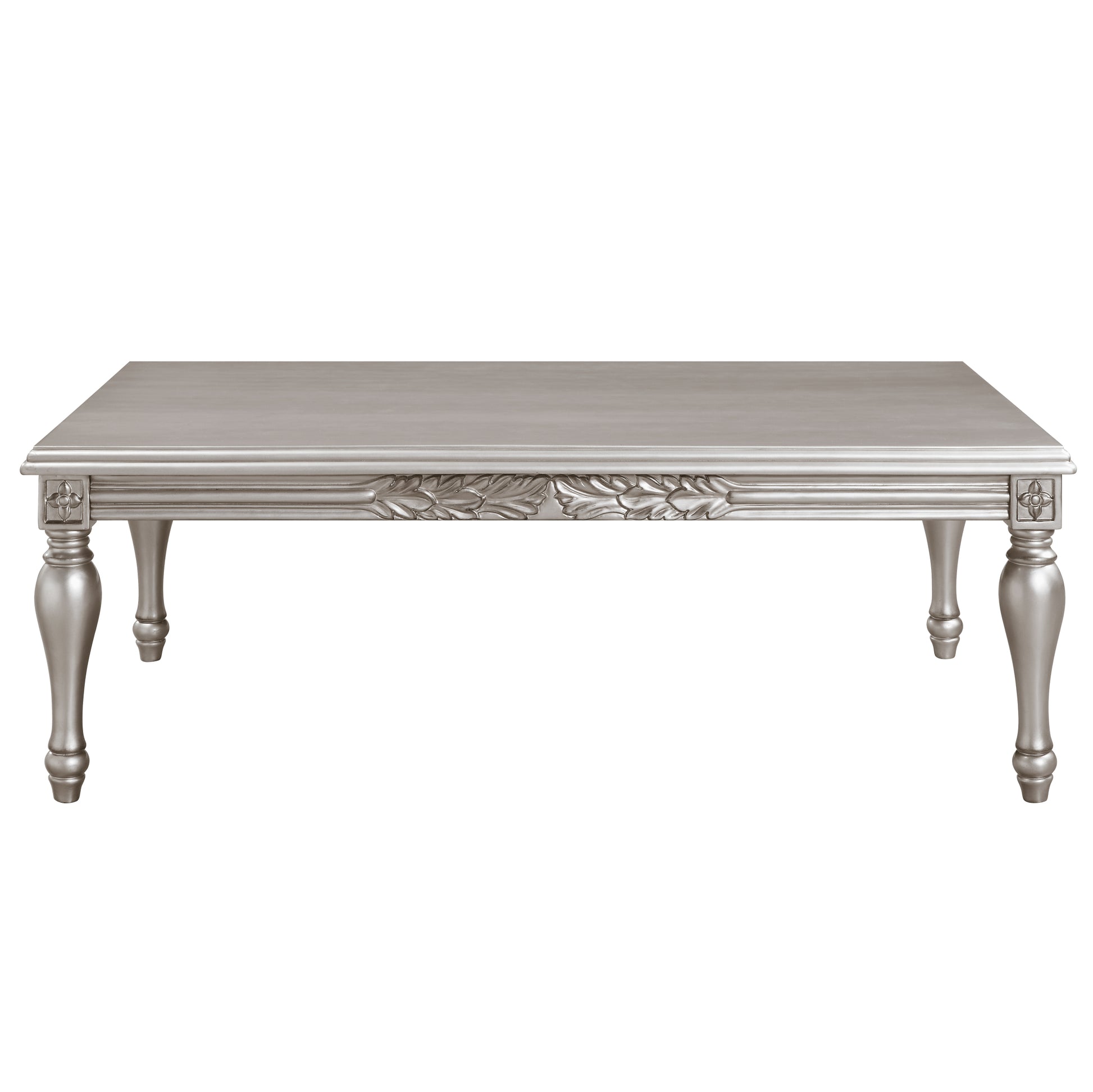 Pelumi Coffee Table Platinum Finish Lv01115 Light Gray Solid Wood Mdf