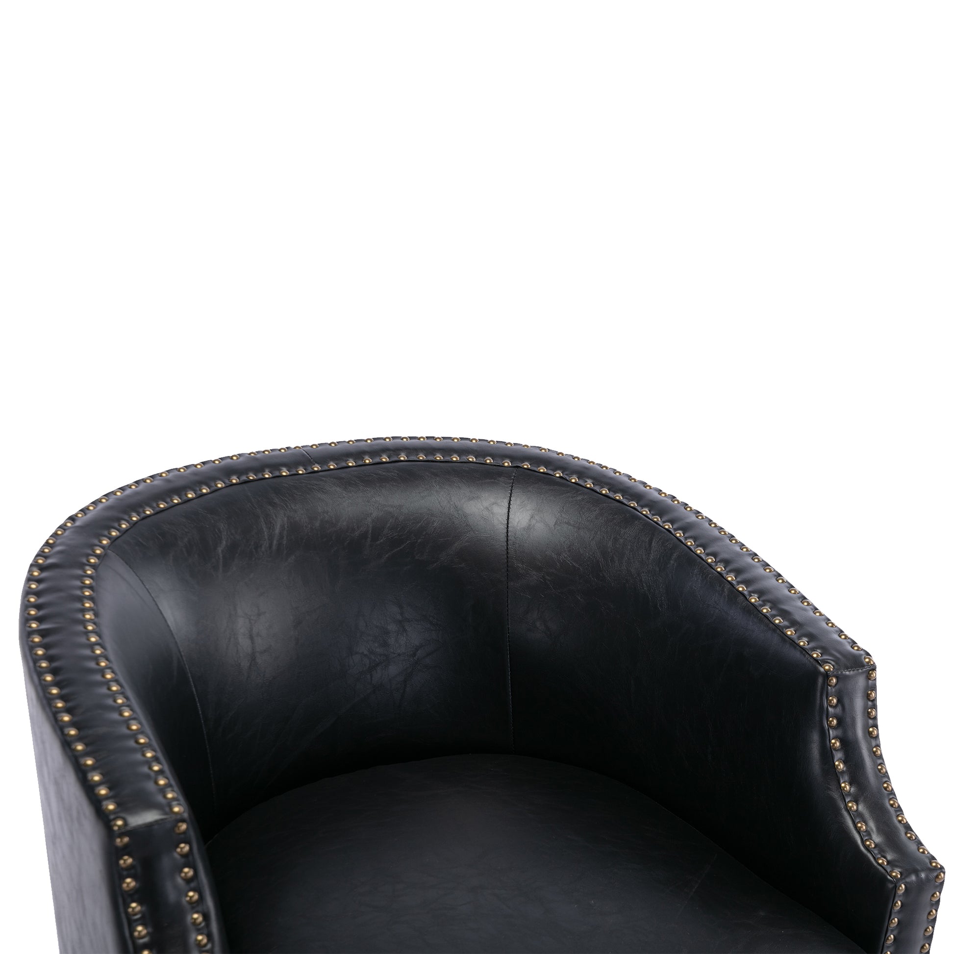 Coolmore Swivel Chair Living Room Chair Black Metal