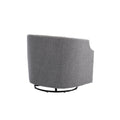 Coolmore Swivel Chair Living Room Chair Dark Gray Metal