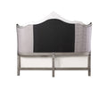 Ausonia Queen Bed Antique Platinum Finish Bd00603Q Box Spring Required Queen Antique White Bedroom Bed Frame Solid Wood