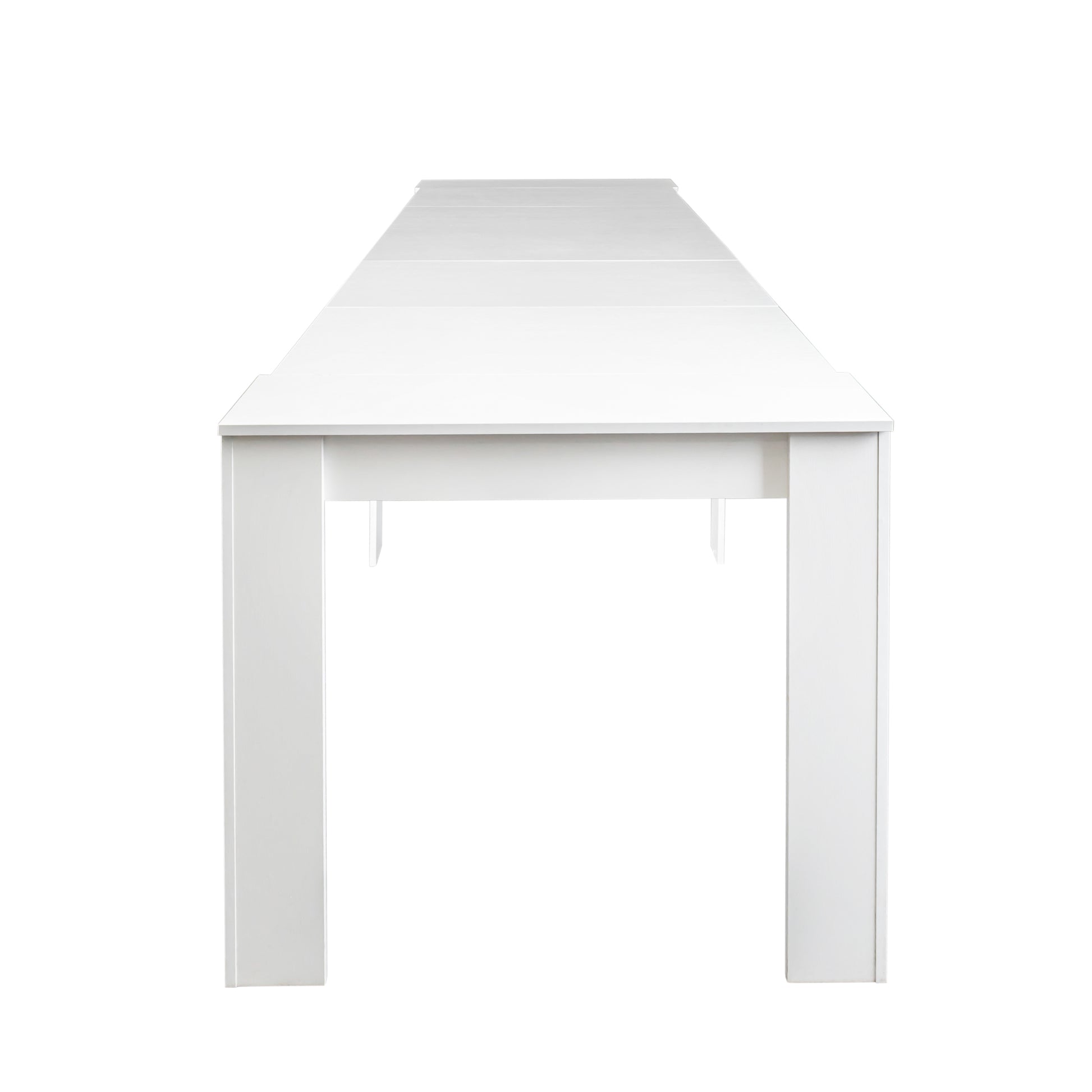 Multifunctional Extendable Console Table White Mdf