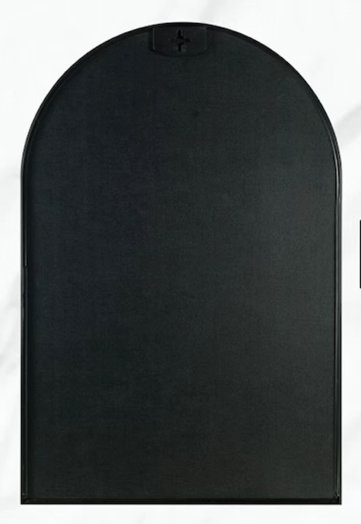 Wall Mirror 30"x20", Bathroom Mirror, Vanity Mirror black-mdf+glass-aluminium