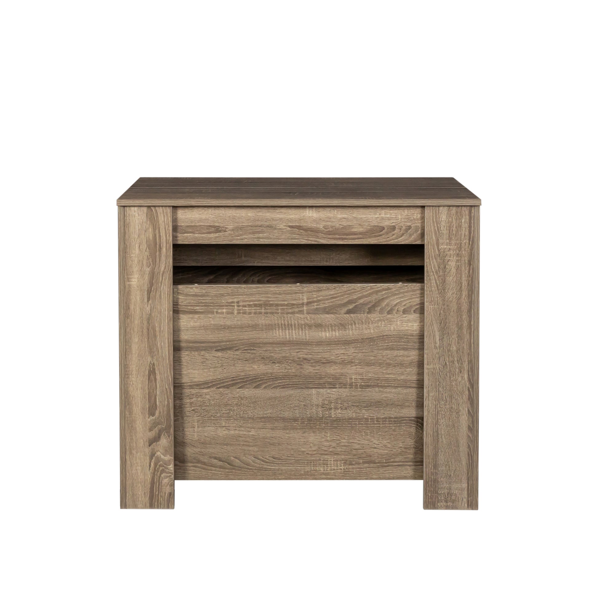 Multifunctional Extendable Console Table Brown Mdf