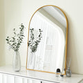 Gold 20*30IN Metal Arch mirror gold-classic-mdf+glass-aluminium