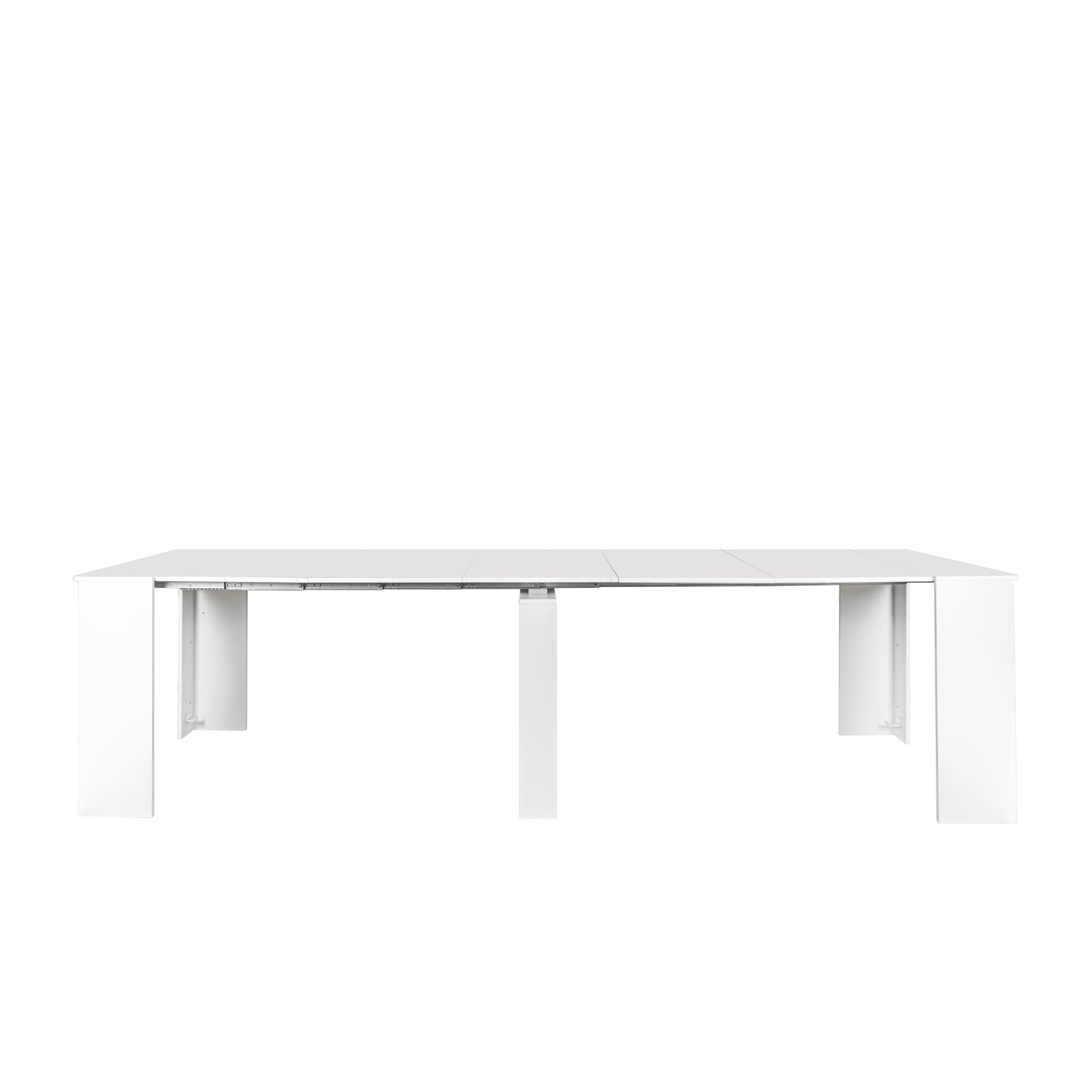 Multifunctional Extendable Console Table White Mdf