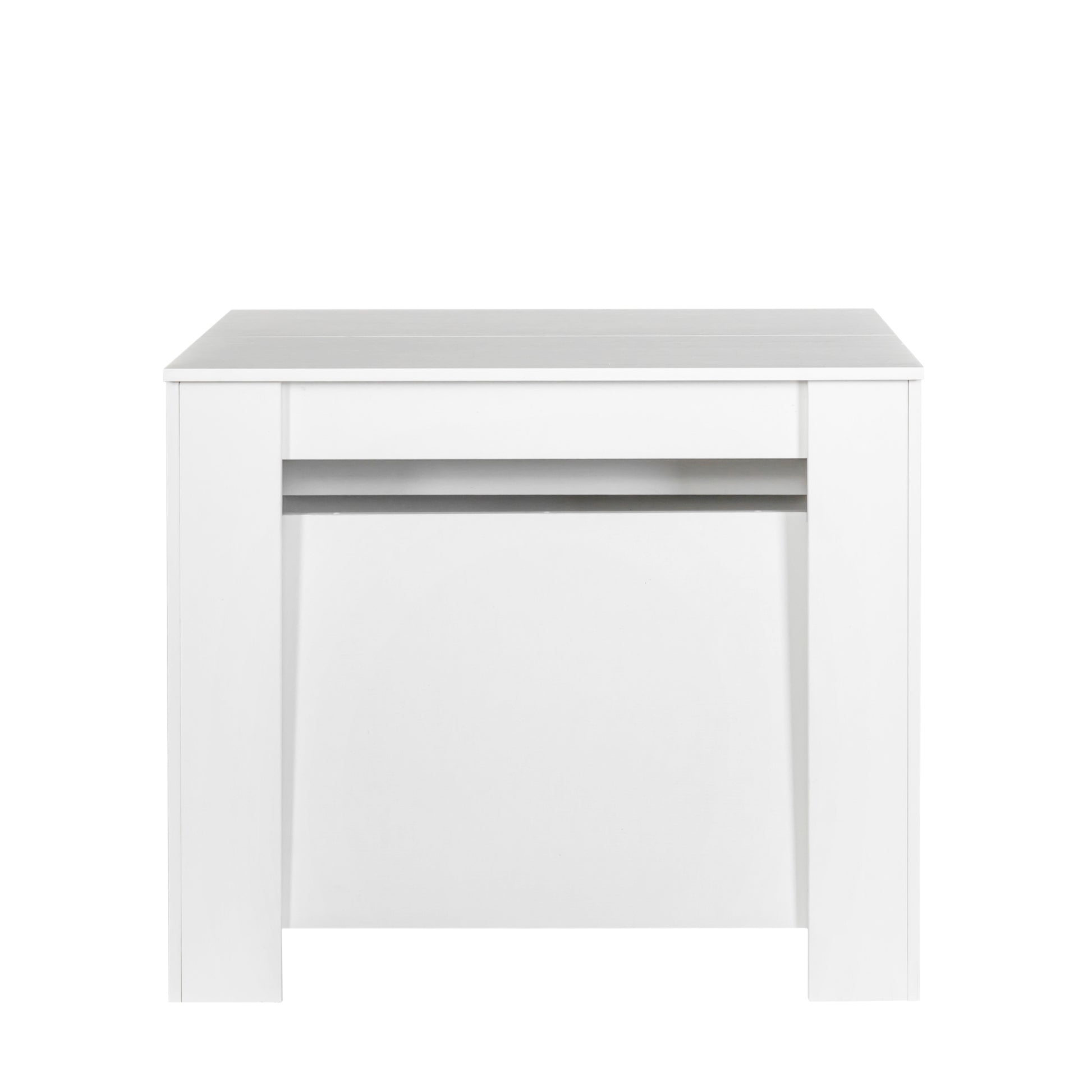 Multifunctional Extendable Console Table White Mdf