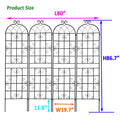 4 Pack Metal Garden Trellis 86.7