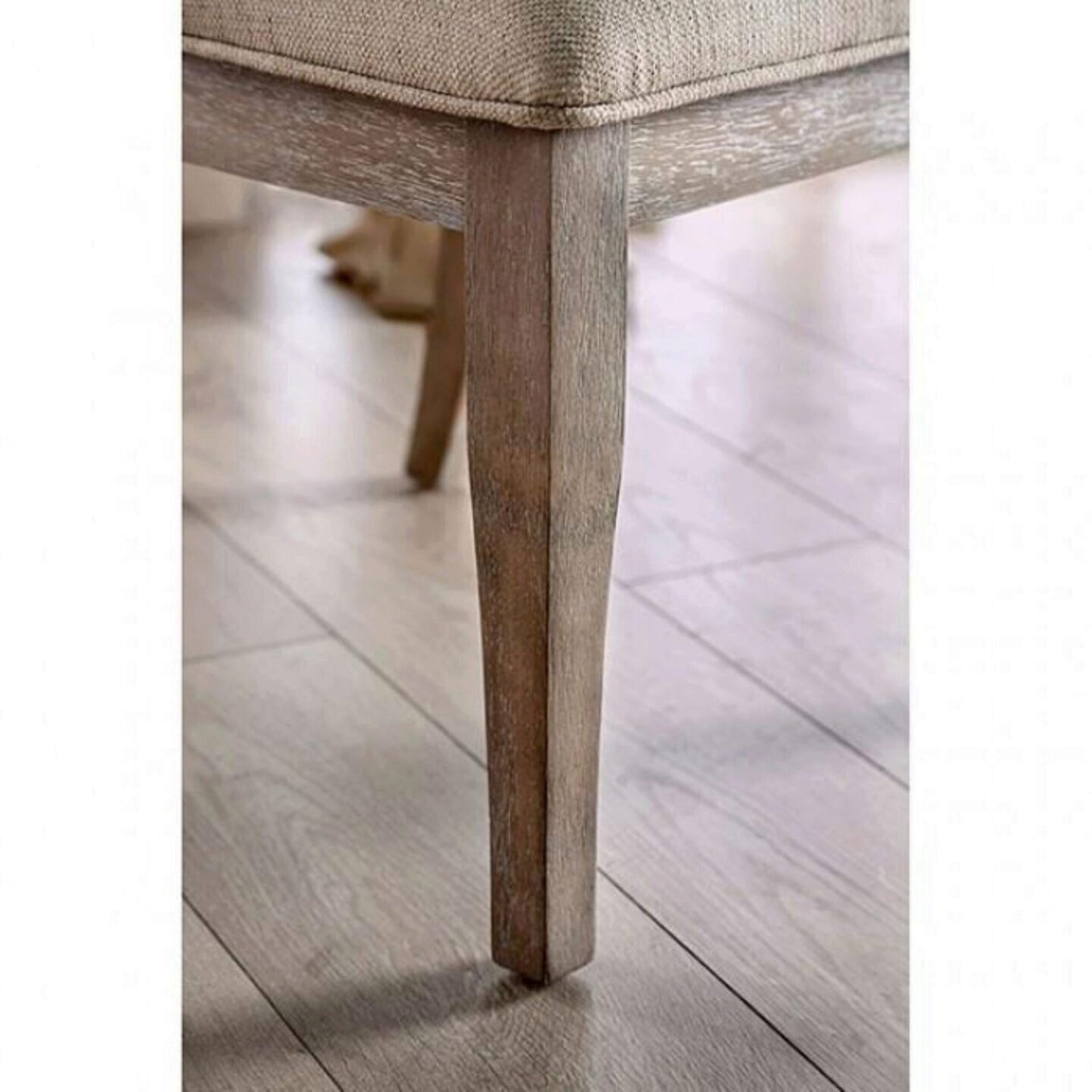Natural Rustic Tone Set of 2 Dining Chairs Beige natural-dining room-contemporary-mid-century