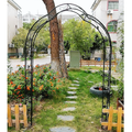 Metal Garden Arch Assemble Freely With 8 Styles Garden Arbor Trellis Climbing Plants Support Rose Arch Black Black Garden & Outdoor Iron