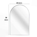 Silver 24*36In Metal Arch Mirror - Silver Classic