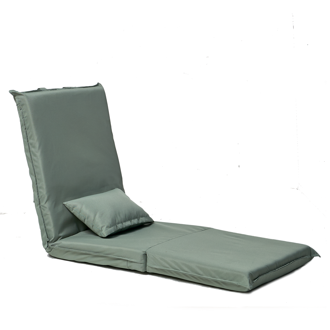 Foldable Portable Chair For Outdoor Travel, Picnic, Bbq,Camping Folding Adults With Carry Bag,Portable Chair For Outdoor Travel, Fourteen Position Adjustable Recliner Light Green Cotton Metal