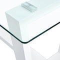 Glass Dining Table Large Modern Minimalist Rectangular For 6 8 With 0.4