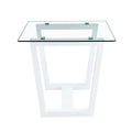 Glass Dining Table Large Modern Minimalist Rectangular For 6 8 With 0.4