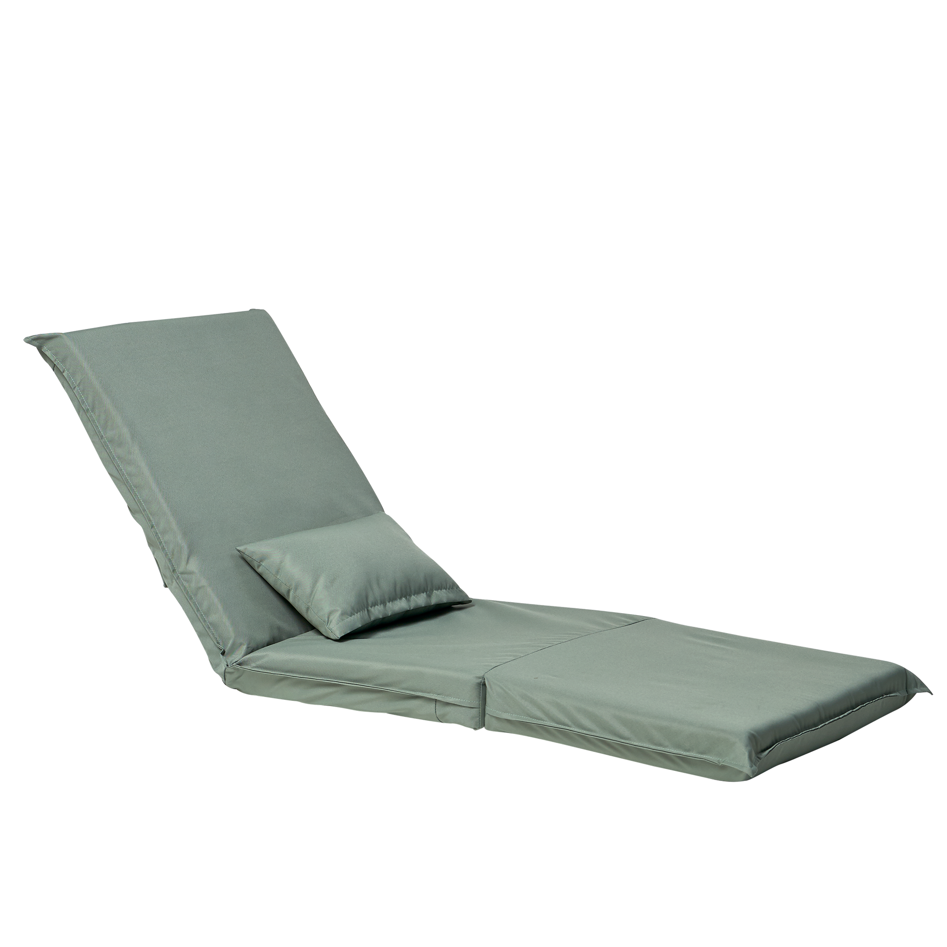 Foldable Portable Chair For Outdoor Travel, Picnic, Bbq,Camping Folding Adults With Carry Bag,Portable Chair For Outdoor Travel, Fourteen Position Adjustable Recliner Light Green Cotton Metal