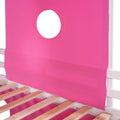 Twin Size Loft Bed With Slide Pink Tent And Tower Pink Twin Pink Solid Wood