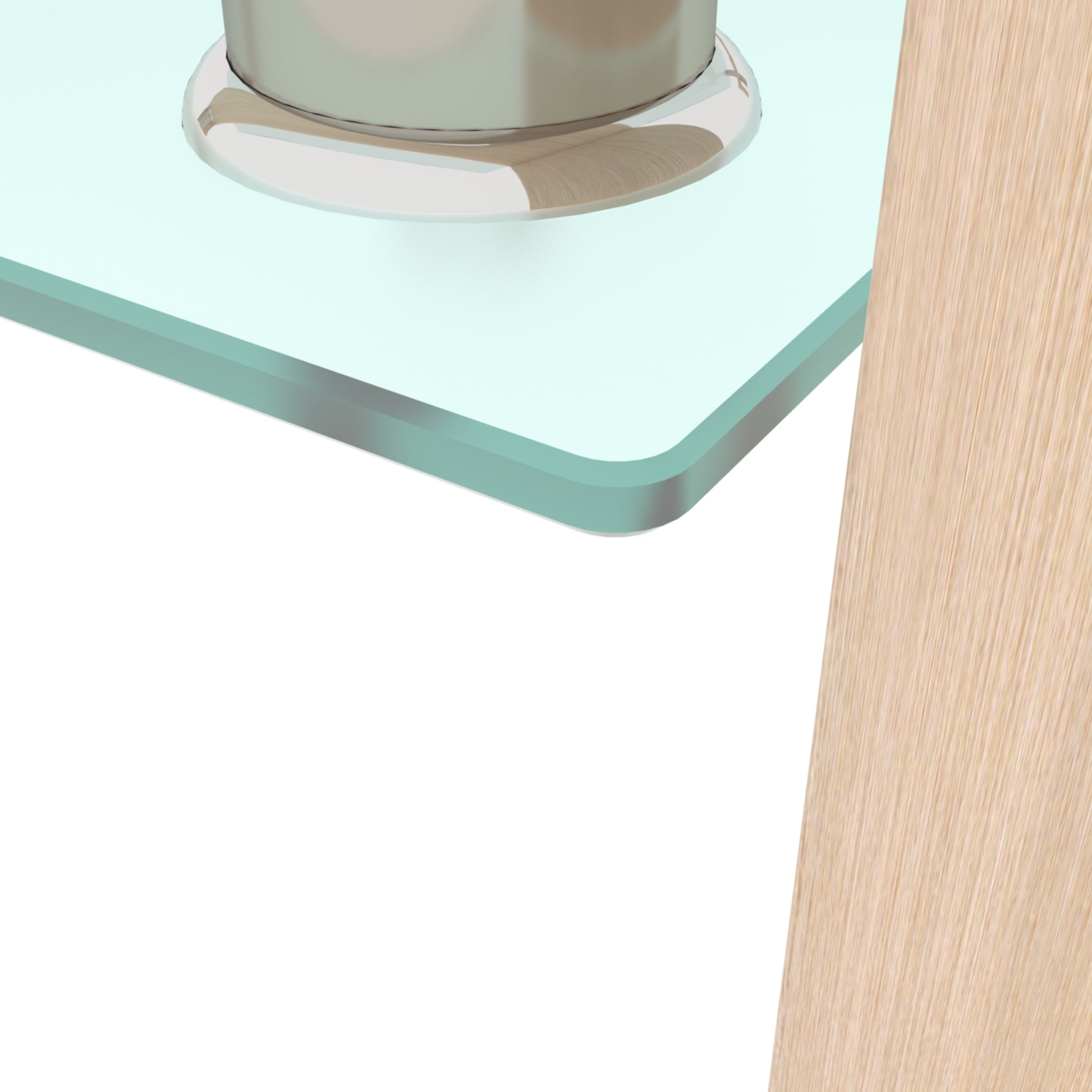 Rectangle Glass Coffee Table, Clear Coffee Table Modern Side Center Tables For Living Room Living Room Furniture Oak Glass