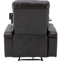 Premium Power Recliner With Storage Arms, Cupholders, Swivel Tray Table And Cell Phone Stand,Brown Old Sku:Sg000450Aaa Brown Foam Pu