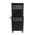 High Capacity Rolling Tool Chest with Wheels and black-steel