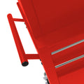 High Capacity Rolling Tool Chest with Wheels and red-steel