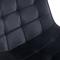 Dining Chair 2Pcs Black Modern Style Technology Suitable For Restaurants, Cafes, Taverns, Offices, Living Rooms, Reception Rooms.Simple Structure, Easy Installation. Black Velvet