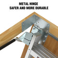 Household Aluminum Alloy Manual Lifting Attic Ladder silver-abs-aluminium