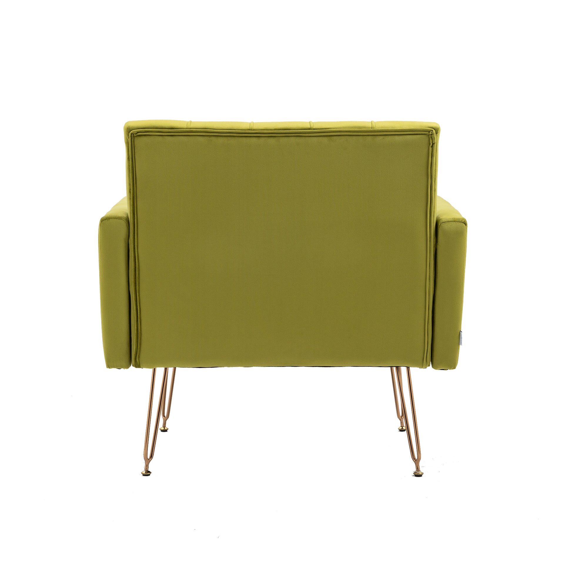 Coolmore Velvet Armchair Single Sofa Modern Tufted Upholstered Side Reading Chairs With Arm And Gold Metal Leg For Living Room Bedroom Olive Green Olive Green Foam Velvet